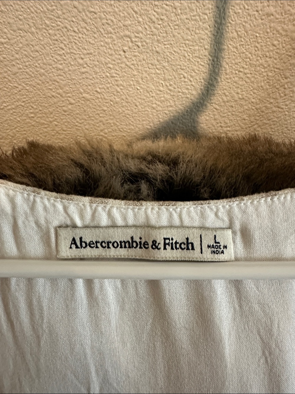 Abercrombie & Fitch Cream and White Striped Linen-Blend Square Neck Tank - Picture 3 of 6